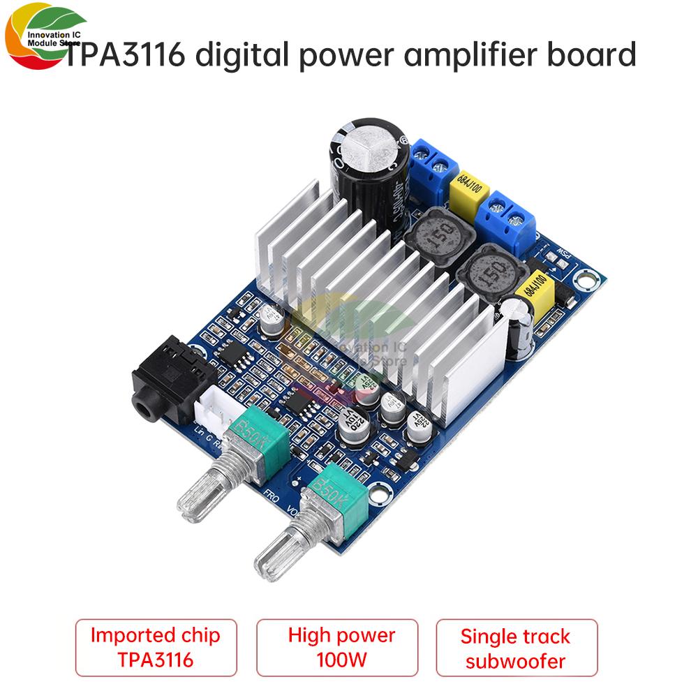 TPA31TPA3116D2 Class D Stereo DC12-DC24V Digital Audio Amplifier Subwoofer Power Amplifier Board for Home Audio Car Speakers DIY