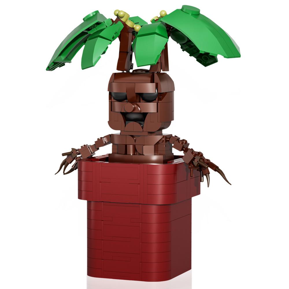 Potted Plant Mandrake Building Blocks Toys Model Diy Small Educational Grain