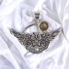 Natural Gemstone 925 Solid Silver Designer Jewelry Pendant 1.48" Christmas Gift CP-17