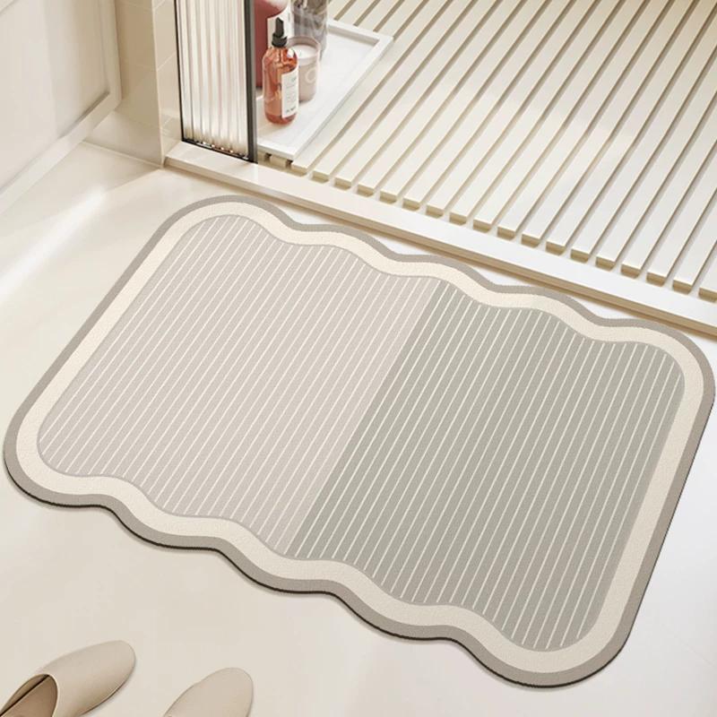 Bathroom Mats Mat Soft Diatom Ooze Absorbent Silicone Non Slip Toilet Toilet Toilet Doorway Carpet Bathroom