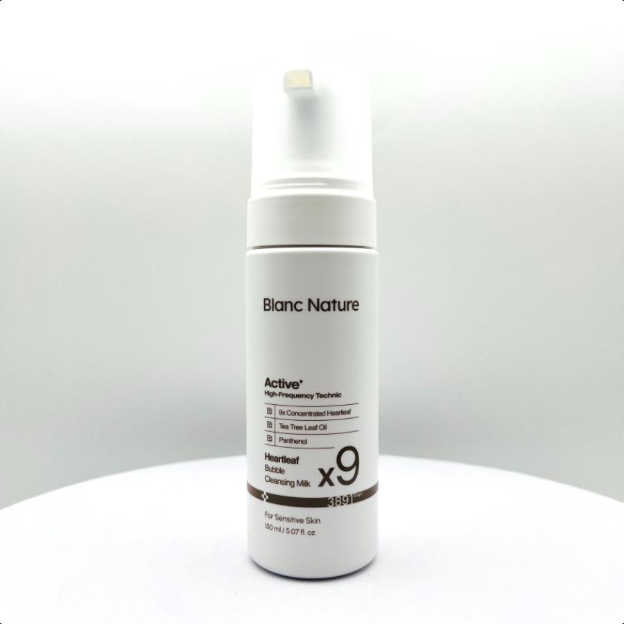Blanc Nature 9X Heartleaf Bubble Cleansing Milk 150ml for acne-prone skin for comfortable use Blanc Nature Bubble 150ml