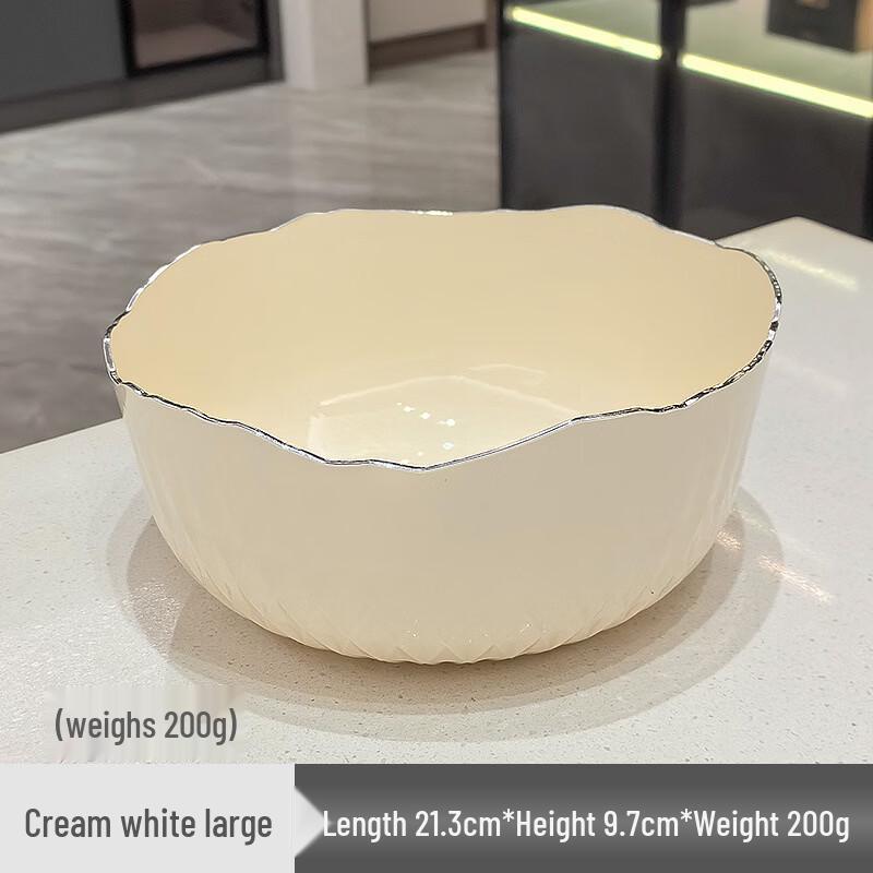 Большая минималистичная пластиковая сервировочная миска Абай