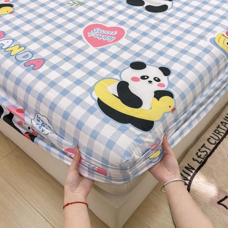 Cearșaf cu elastic ultra-moale, pre-spălat, cu motive florale, și fețe de pernă - se potrivește saltelelor de până la 25 cm, hipoalergenic, ușor de întreținut