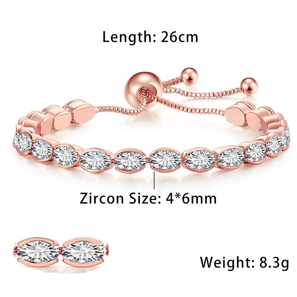 New Fashionable Zircon Tennis Bracelets for Women Dazzling Various Shape Crystal Hand Chain Trend Sexy Party Accessories Zircon