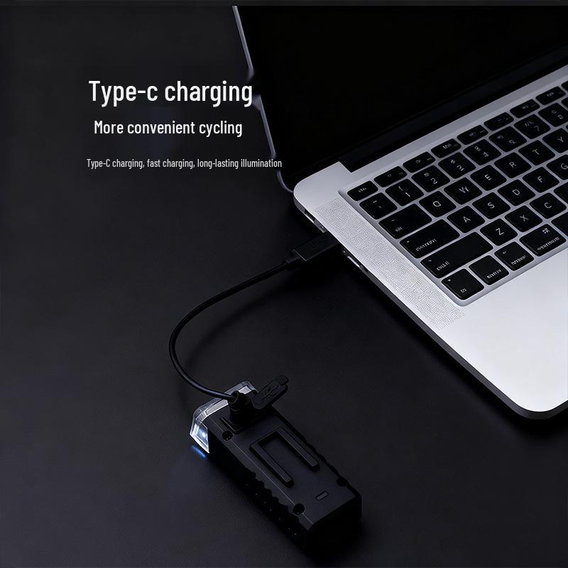 USB Rechargeable Waterproof Front Bicycle Light for Night Riding