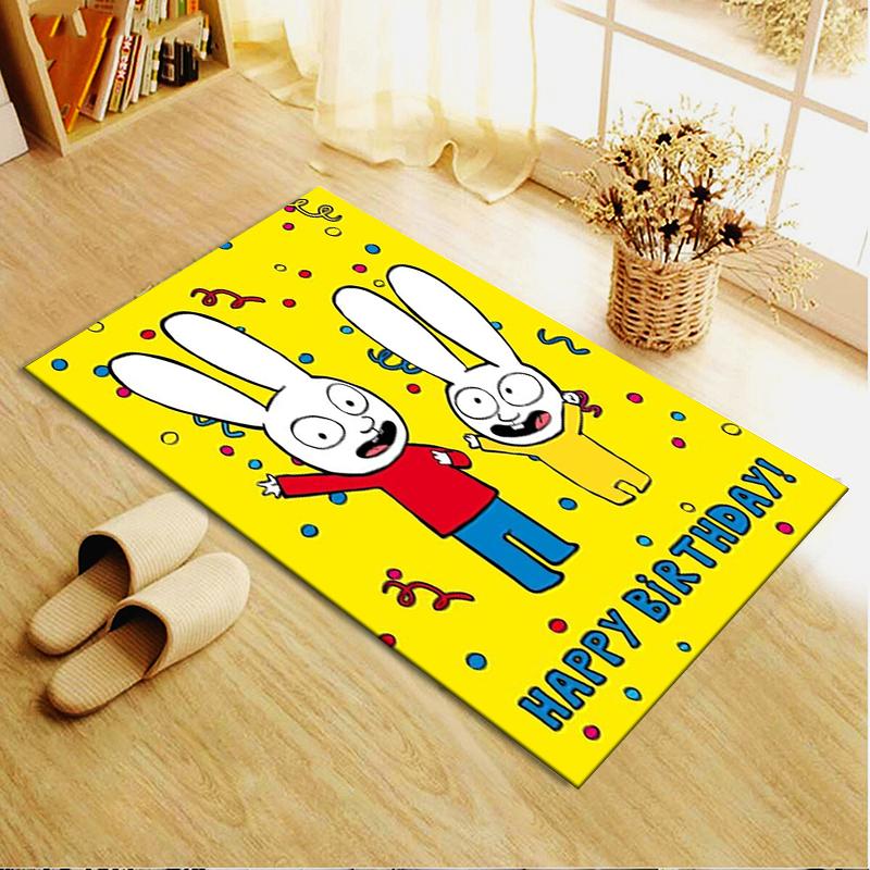 2025 New Simon the Rabbit Carpet Rug for Living Room Bedroom Home Sofa Decoration,Kids play Non-slip Floor Mat157