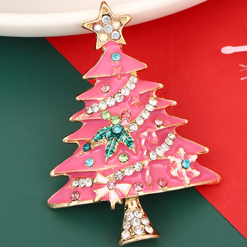 

Хрустальная елка брошь булавка горный хрусталь броши золотой тон ювелирные изделия подарки розовый