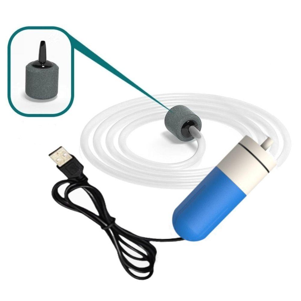 New Silent Fish Water Pump Mini USB Charging Oxygen Air Pump 5V 1W Adjustable Speed Aquarium Oxygen Pump Fish Tank