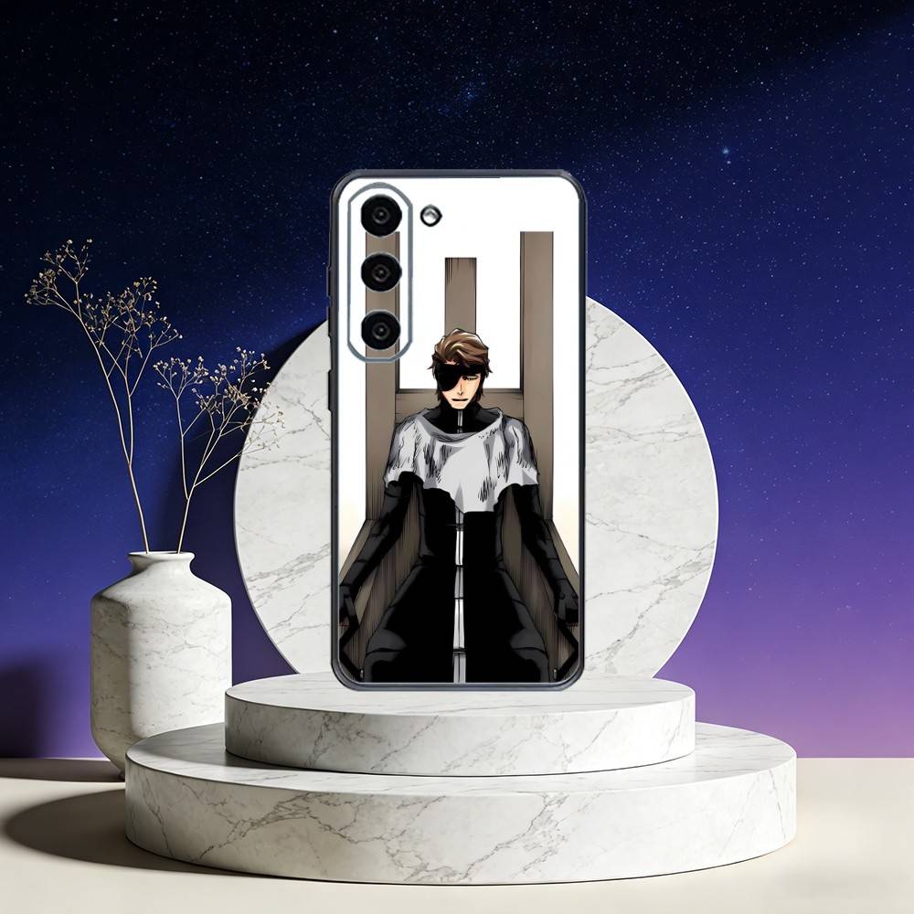 A-Anime A-Aizen S-Sousuke Phone Case For Samsung Galaxy A73,A72,A71,A70,A53,A52,A51,Others Soft Black Cover
