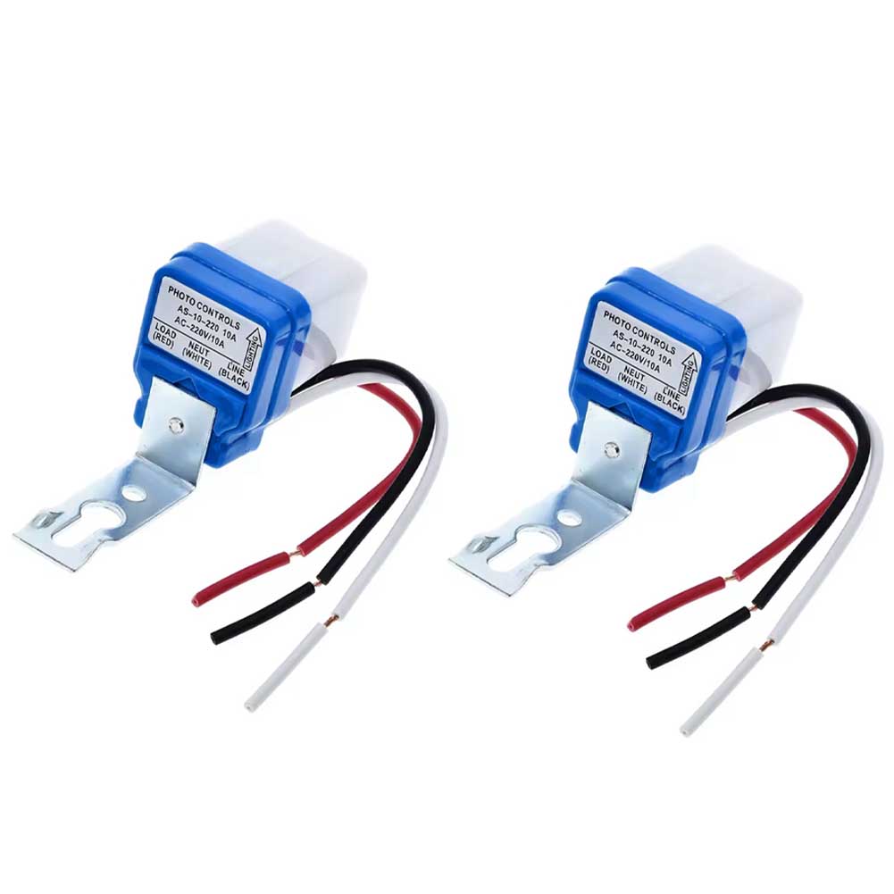

2PC 220V Twilight Switch Sensor Auto Light Control Switch for Porch Lights For Streetlights and Pathway Lighting China Mainland