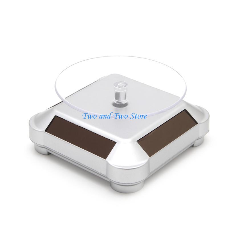 HX6F Rotating Display Stand 360 Degree Solar Power Rotating Turntable Display Stand