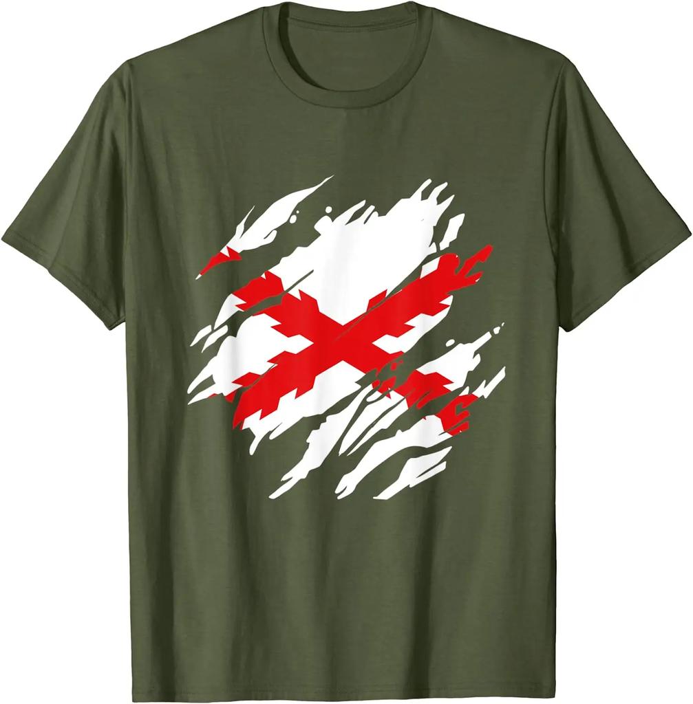 Cruz De Borgoña Bandera De Los Tercios TShirt Short Sleeve Casual Cotton ONeck Summer T Shirts