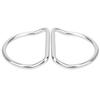 2Pcs Diving D Rings Bent for 5.08cm2.0in Webbing Weight Belt Stainless Steel Outdoor Activities