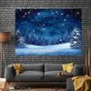 1Pcs Christmas Night Sky Pine Decoration Background Winter Backdrop Decorations For Photo Studio Photo Booth Christams Party