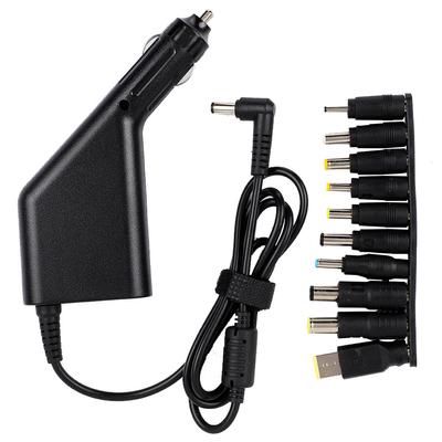 DELL için USB Arayüzlü ve 10 Adet Adaptörlü 90W Çok Fonksiyonlu Araç Şarj Cihazı