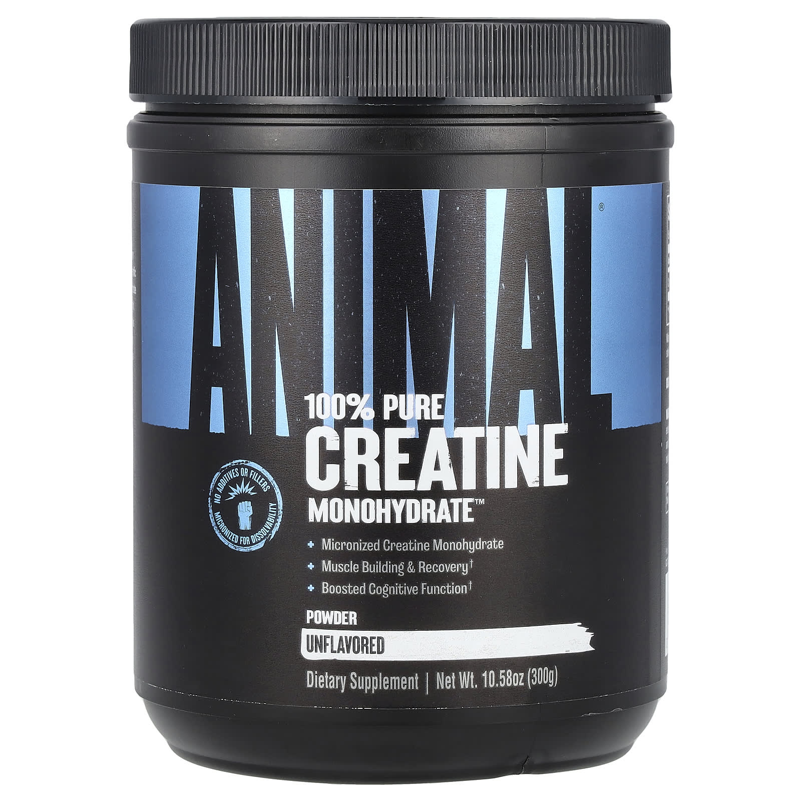 

Animal, 100% Pure Creatine Monohydrate™ Powder, Unflavored, 10.58 oz (300 g)