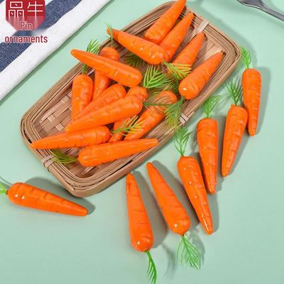Plastic Radish and Carrot Fake Vegetable Display Model for Education and Decoration
