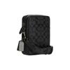 Coach Sullivan 17 Classic Monogram Print Zipper Closure Multi-Functional Pocket Pebble Leather Coated Canvas Crossbody Bag Small CC009-QBMI5