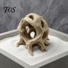 Safe Aquarium Ornament Hideout Tree Ball, 3D Printed Natural Look Root Reptile Hideout, Gecko Habitat Accessory Fish Cave, Decorative Shelter
