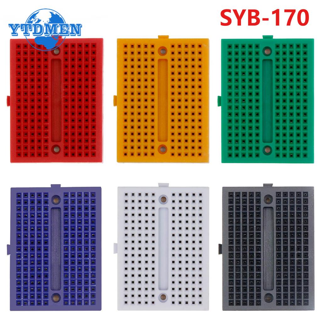 1 Set Mini Placă de Breadboard cu 170 de Puncte + 65buc Cabluri Jumper Flexibile Fără Lipire pentru Kit Electronic Arduino DIY