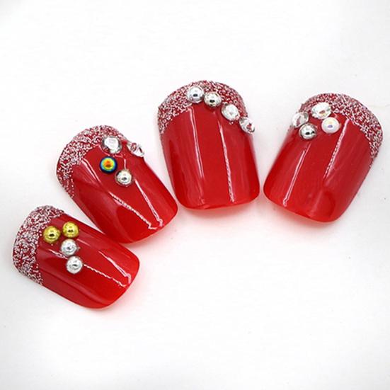 2mm Nail Art Decoration Wheel Portable 12 Wheels Acrylic Multi-purpose Elegant Jewels Decor Wheel for Cellphone Case