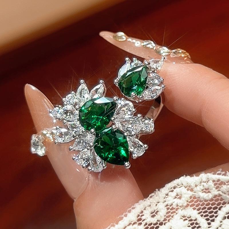 Ring Ruby Color High-End Women'S Ring