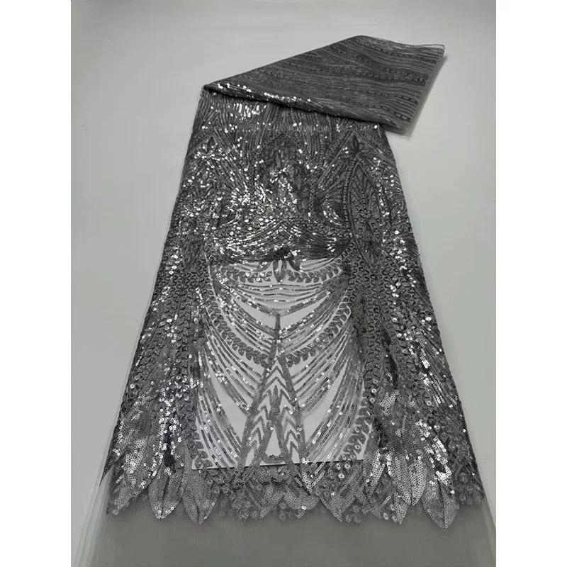 1yard Heavy industry sequin embroidery fabric Wedding dress cheongsam diy fabrics for sewing
