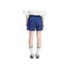 Adidas Originals Striped Mid-Waist Elastic Waist Loose Casual Shorts Women Bottoms Blue IP2958