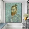 Poster Vintage Van Gogh Autoritratti Pittura su Tela Arte Moderna Stampa Divertente Quadro da Parete per Camera da Letto Soggiorno Decorazioni per la Casa