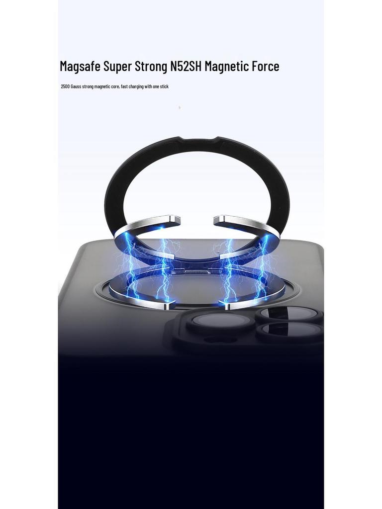 iPhone 17 Pro Max Magnetic Case with 360° Rotating Stand & Drop Protection