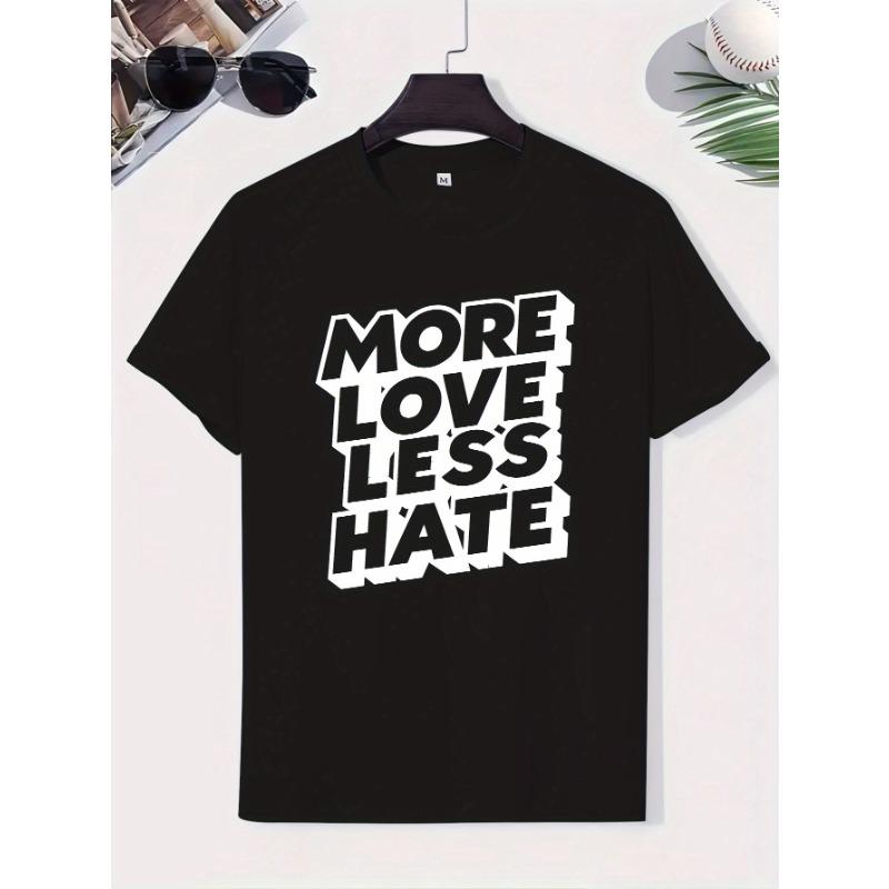 European Size Men's Summer Short-Sleeve T-Shirt with Lettering Print - Casual Round Neck Tee, Short Sleeve Regular Fit for Spring/Summer