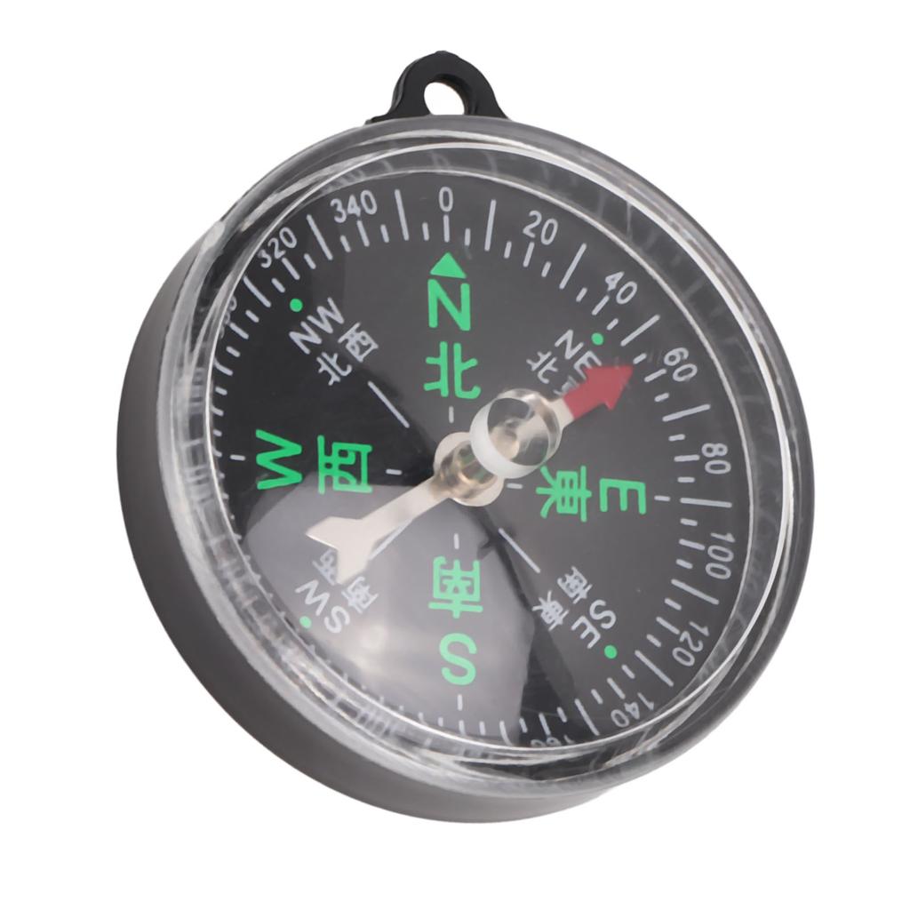 Bússola de Bolso Portátil Clássica Chassi Redondo Mini Bússola de Botão para Acampamento ao Ar Livre Caça