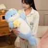 70CM Seal Doll Plush Body Pillow 70cm Soft Stuffed Elongated Seal Pillow for Sleeping Back