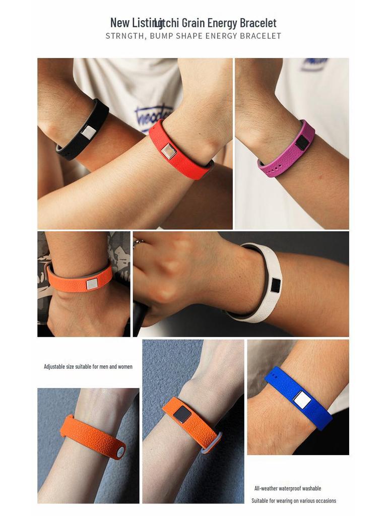 Drahtloses Antistatik-Strahlungsreduzierendes Negativ-Ionen-Silikon-Energiearmband