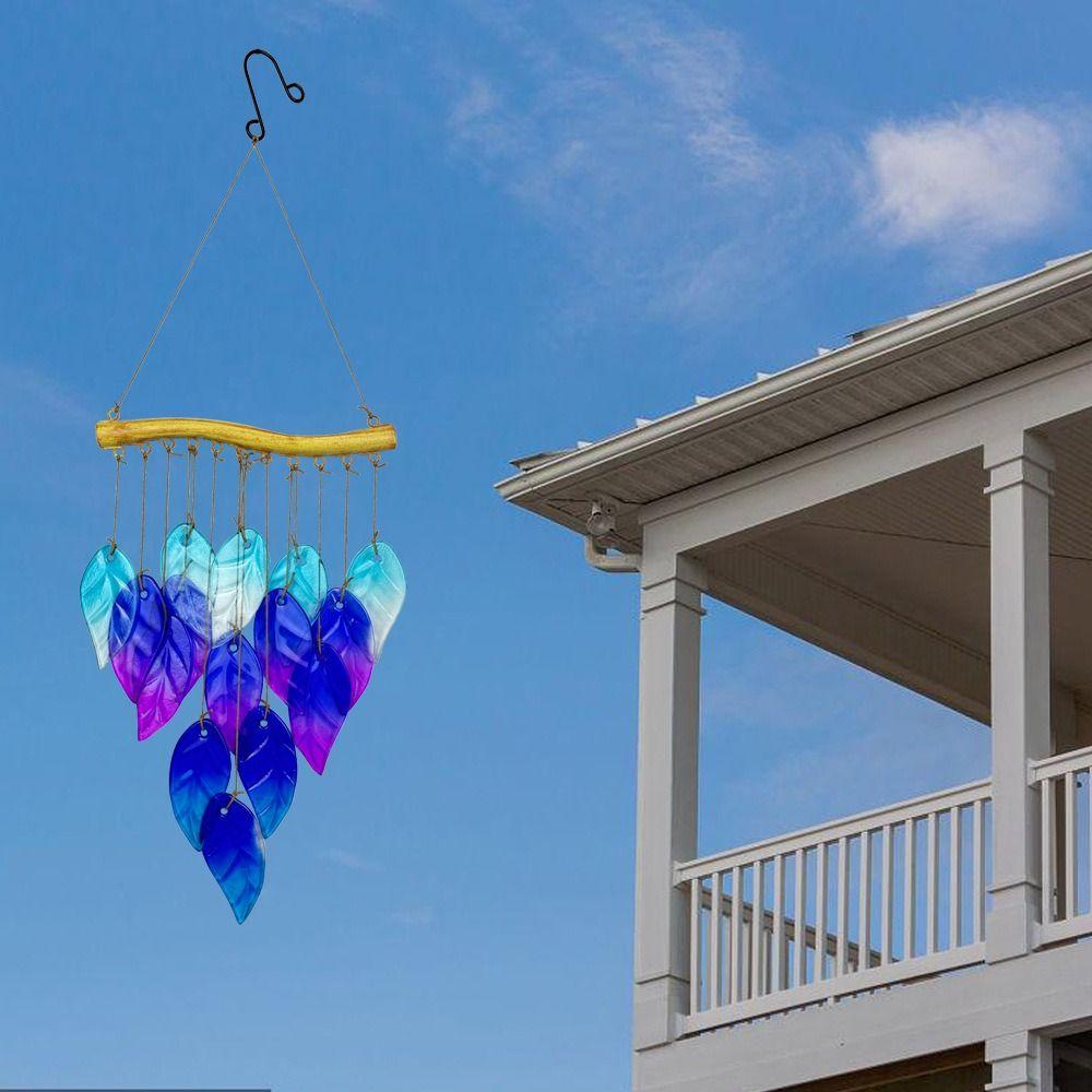 Colorful Wind Chime Iron Art Light Collection Pendant Crafts Sun Catcher  Windows