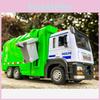 Green Garbage Truck Model With Sound And Light For Collectors And Kids Gift