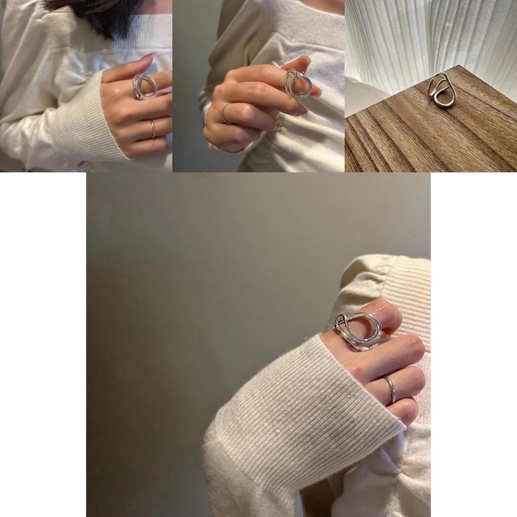 Trendy And Bold Geometric Open Ring For Women Featuring Unique Design And Adjustable Size