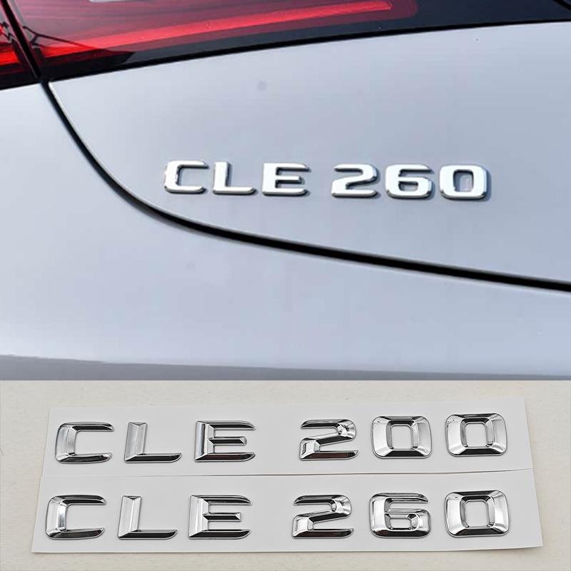 3D ABS Car Letters Logo CLE200 CLE260 Badge Rear Trunk Emblem Decals For Mercedes Benz CLE Class CLE 200 CLE260 Accessories