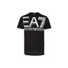 EA7 Letter Print Crew Neck Short Sleeve T-Shirt Men Tops Black 3HPT09-PJ02Z-1200