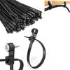 100PCS Nylon Cable Management Tie Buckles Automatic Locking Feature 4.8mm Hole Diameter for Dependable Organization Needs