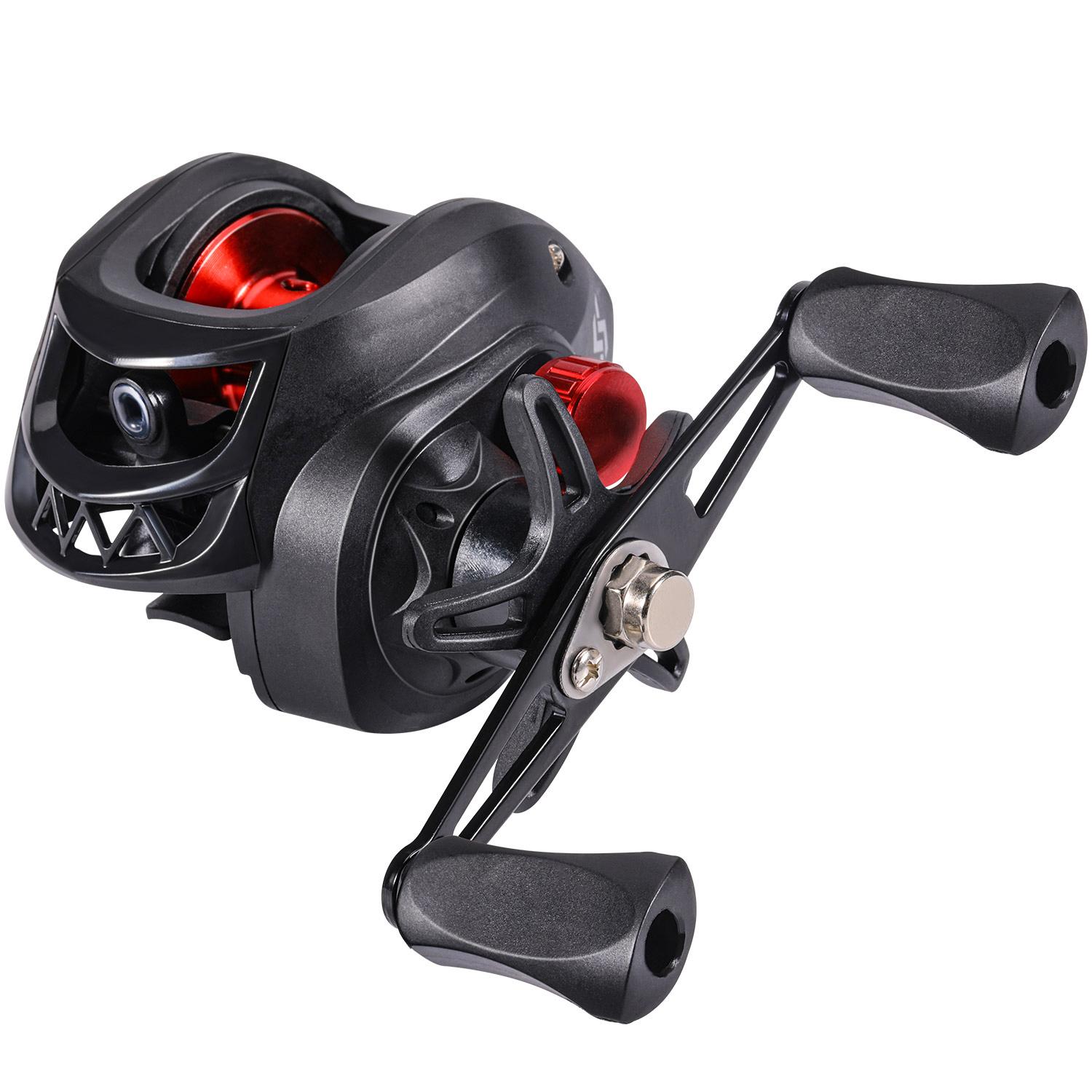 

SOUGAYILANG Рыболовная катушка для приманки, легкая, ультрагладкая, рыболовная катушка для морской воды, макс. драге, 10 кг Left