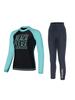 Akuatika Women'S Rash Guard Aqawbo + High-Waisted Water Leggings Nv Set