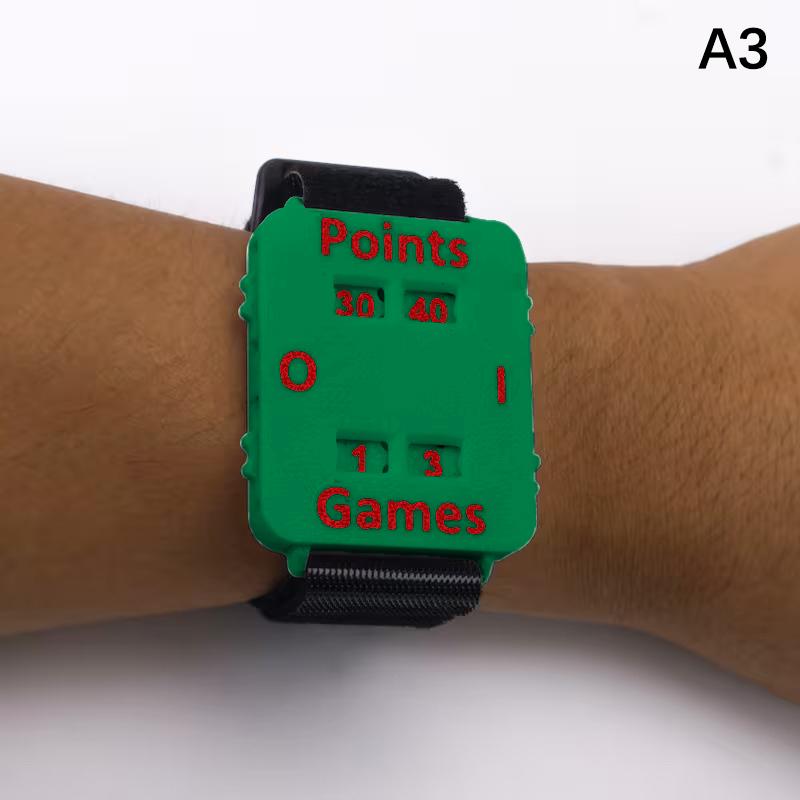 

HOT 1pc Wristband Portable Cricket Tennis Padel Scorer Wristband Instant Score Tracker No Memory Loss For Coaches Referees Playe