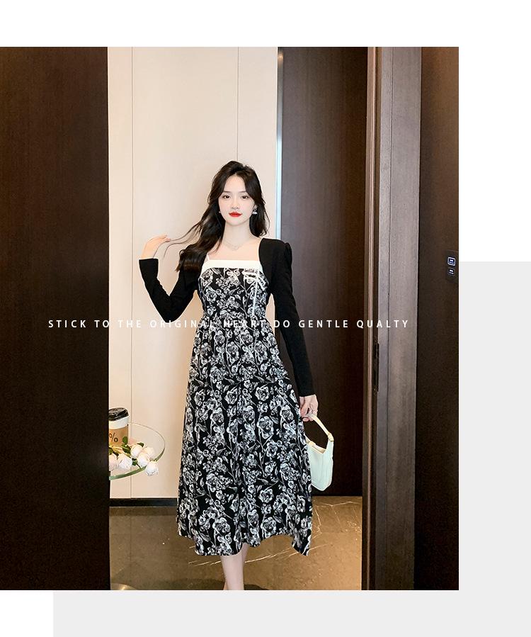 Spring Chic Floral Two-Piece French Slip Dress Set