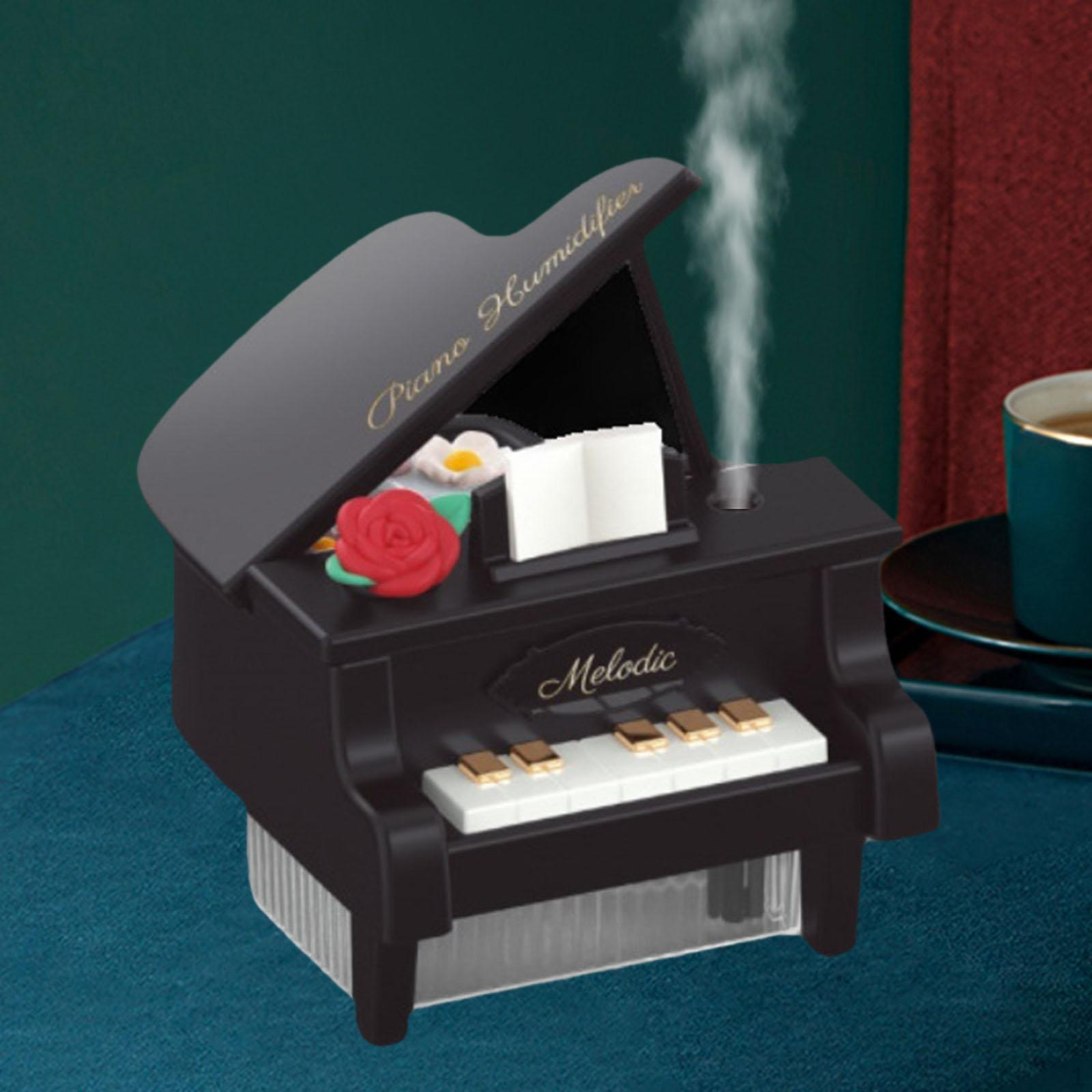 

Увлажнитель 2 режима 350 мл Персональный диффузор тумана 7 разноцветных огней для отеля, дома, камина чёрный