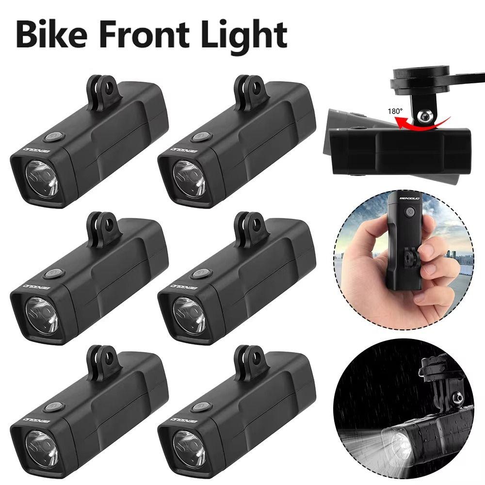 LED Bicycle Lamp USB Flashlight Portable Bike Headlight  for Outdoor Riding
