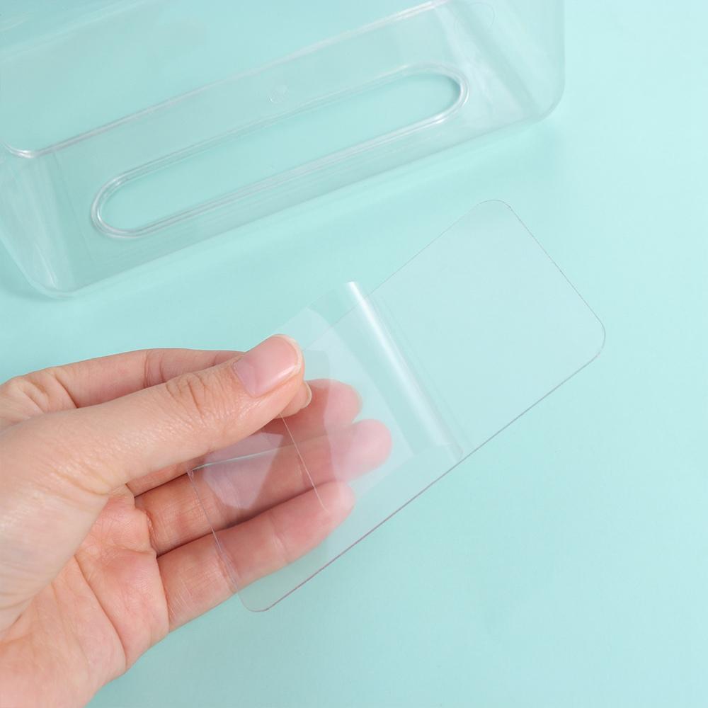 Free-punching Disposable Mask Holder Plastic Tissue Box Simple Mask Box  Home