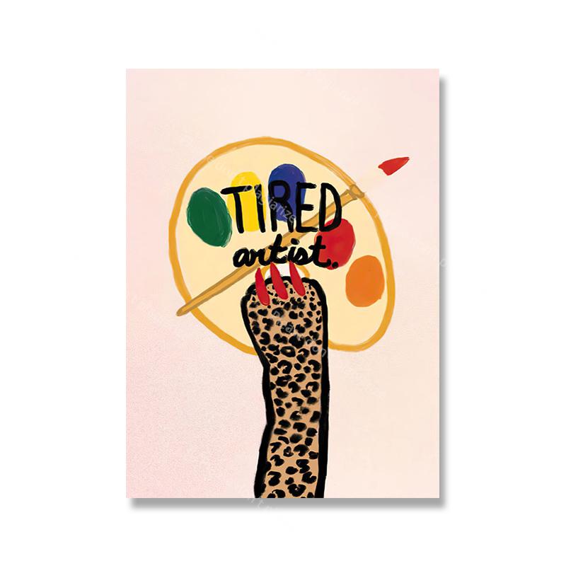 Colorful Abstract Ancient Egypt Snake Leopard Woman Wall Art Canvas Painting Posters And Prints Wall Pictures For Bedroom Decor