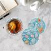 8 Pieces/set of Diamond Painted Ocean Patterned Coasters, DIY Coasters with Holder, Suitable for Beginners and Adults, Art and Craft Supplies Gifts