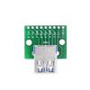 ABJI-1 PCS Usb 3.0 Female To Dip Pin Test Board Usb 3.0 To Dip Power Adapter Board Module Usb 3.0 Adapter Board Converter Green
